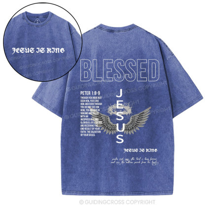Blessed Christian Washed T-Shirt