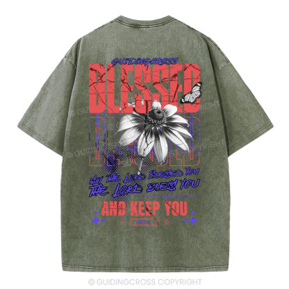 Blessed Christian Washed T-Shirt