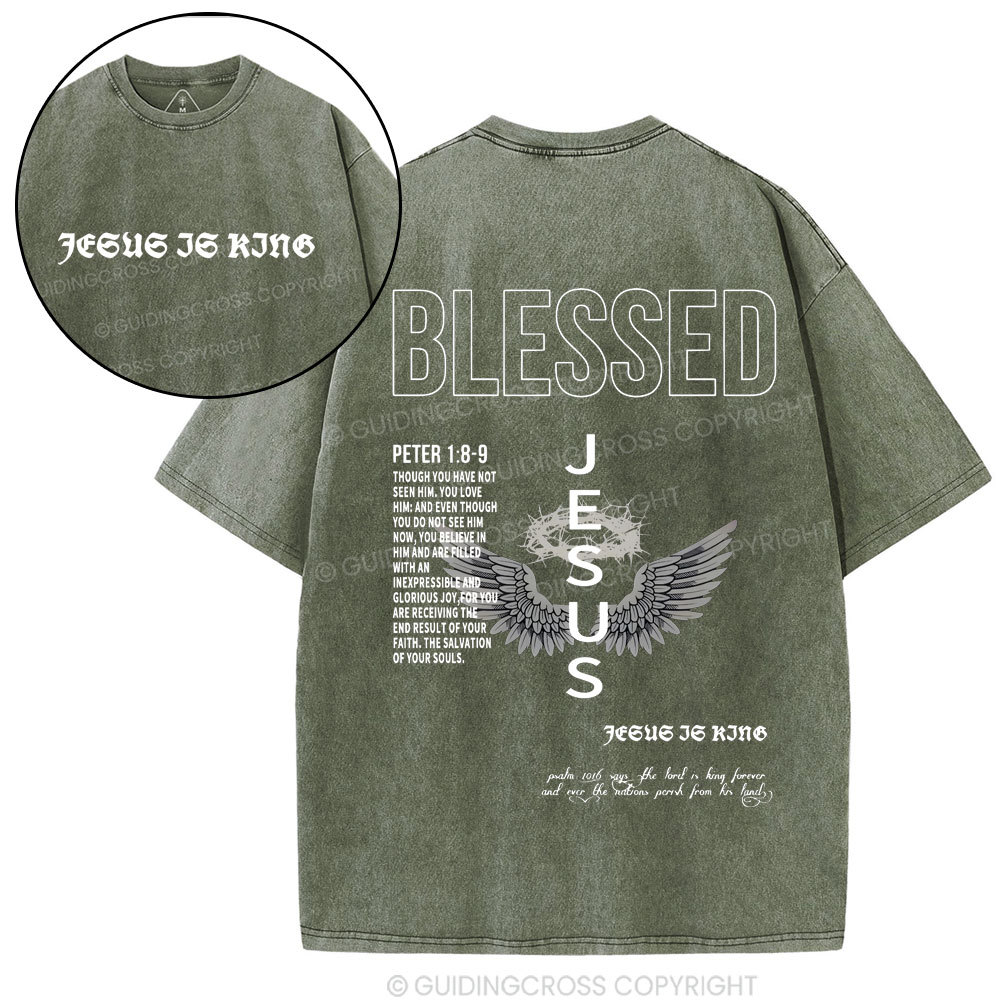 Blessed Christian Washed T-Shirt