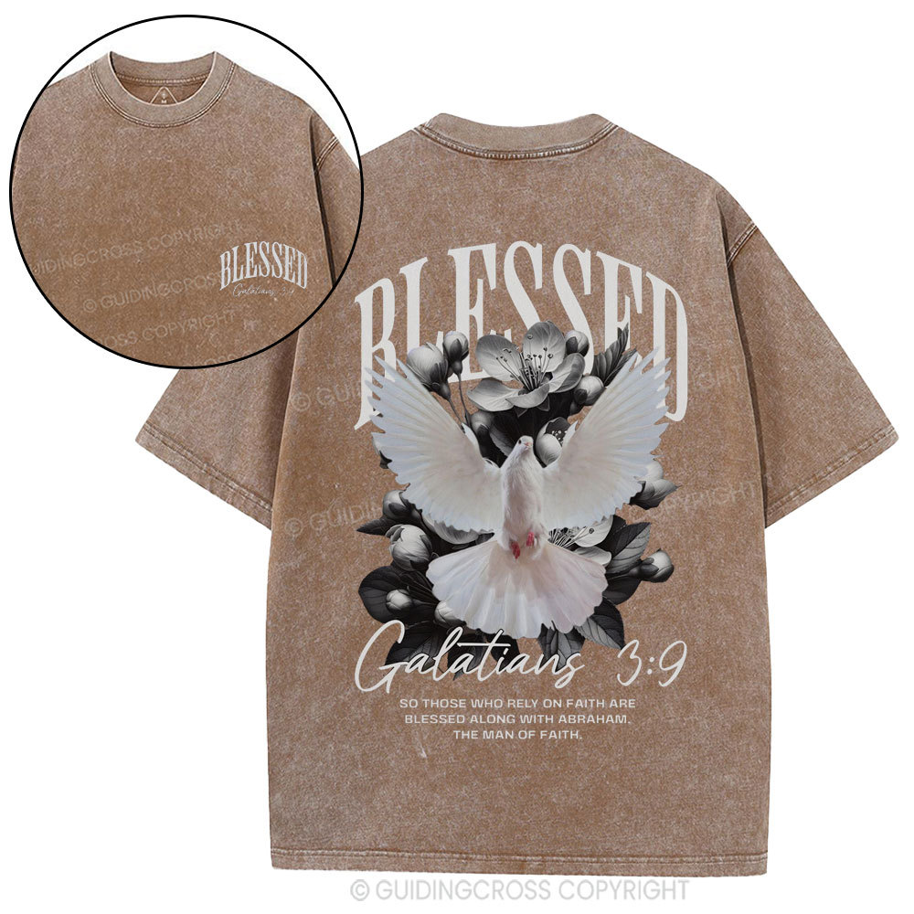 Blessed Christian Washed T-Shirt