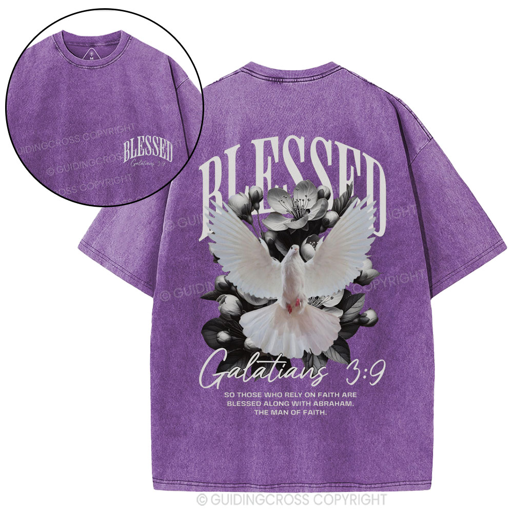 Blessed Christian Washed T-Shirt