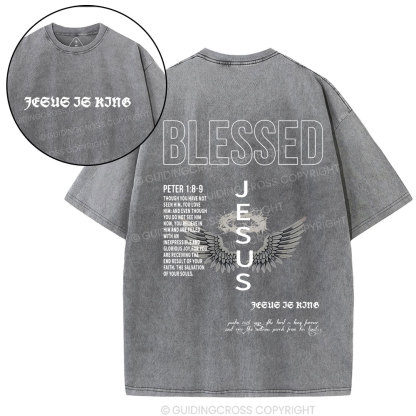 Blessed Christian Washed T-Shirt