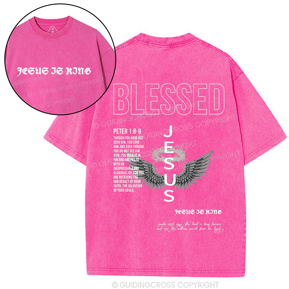 Blessed Christian Washed T-Shirt