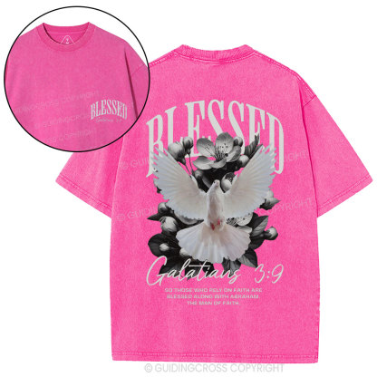 Blessed Christian Washed T-Shirt