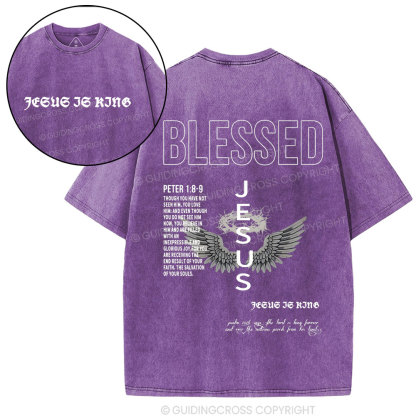 Blessed Christian Washed T-Shirt