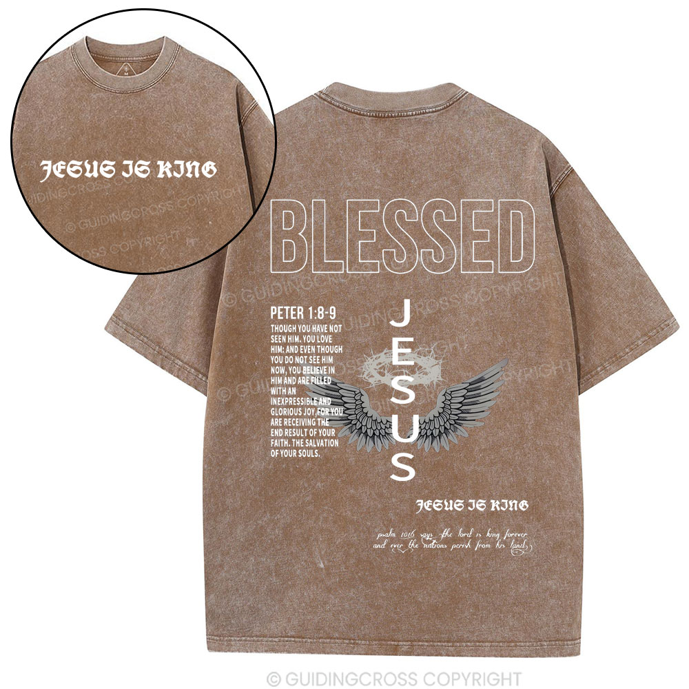 Blessed Christian Washed T-Shirt