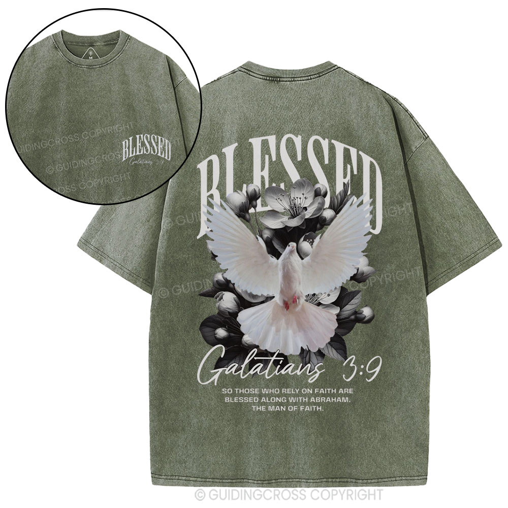 Blessed Christian Washed T-Shirt