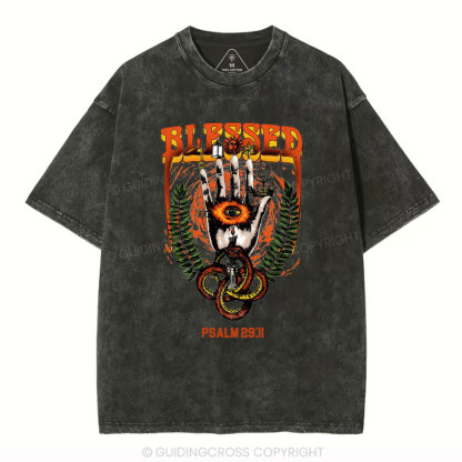 Blessed Christian Washed T-Shirt