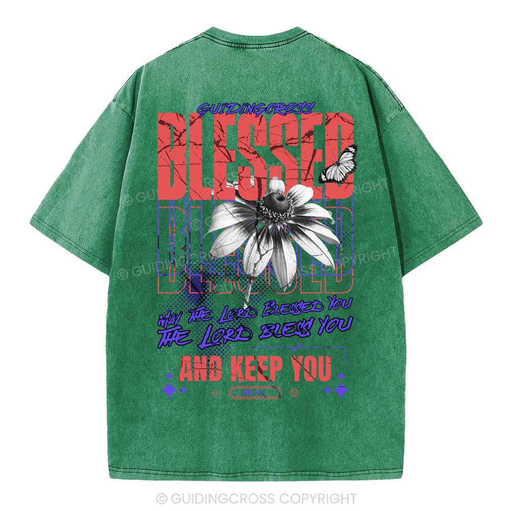 Blessed Christian Washed T-Shirt