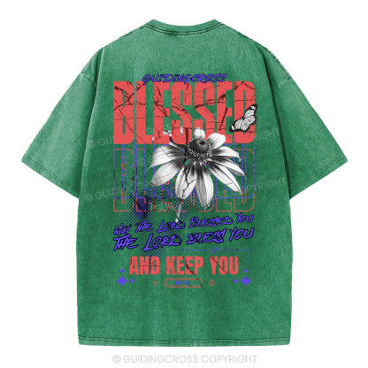 Blessed Christian Washed T-Shirt