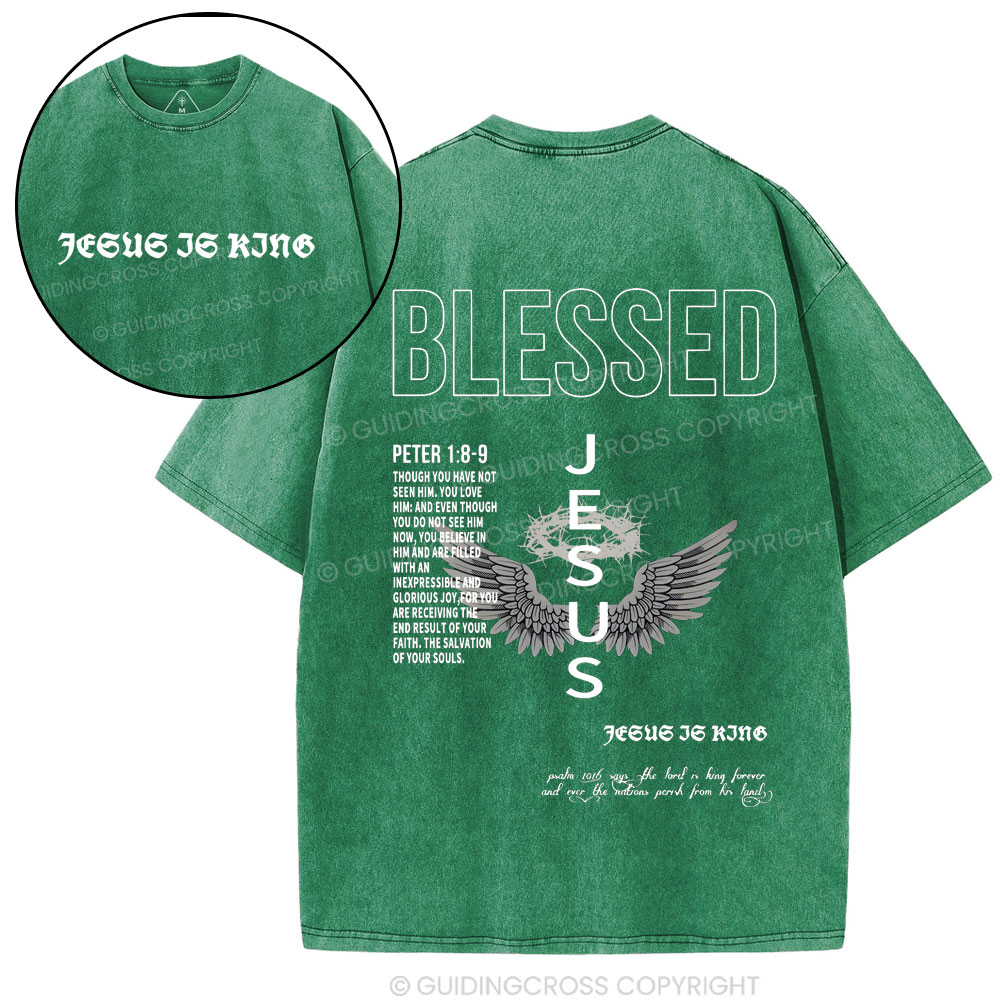 Blessed Christian Washed T-Shirt