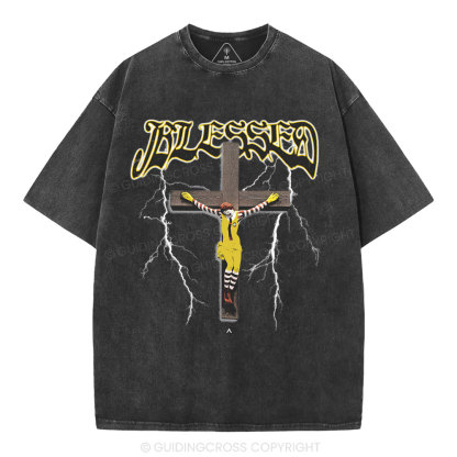 Blessed Christian Washed T-Shirt