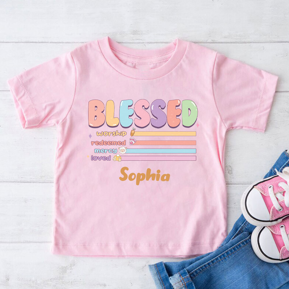 Blessed Easter Christian Kid T-Shirt