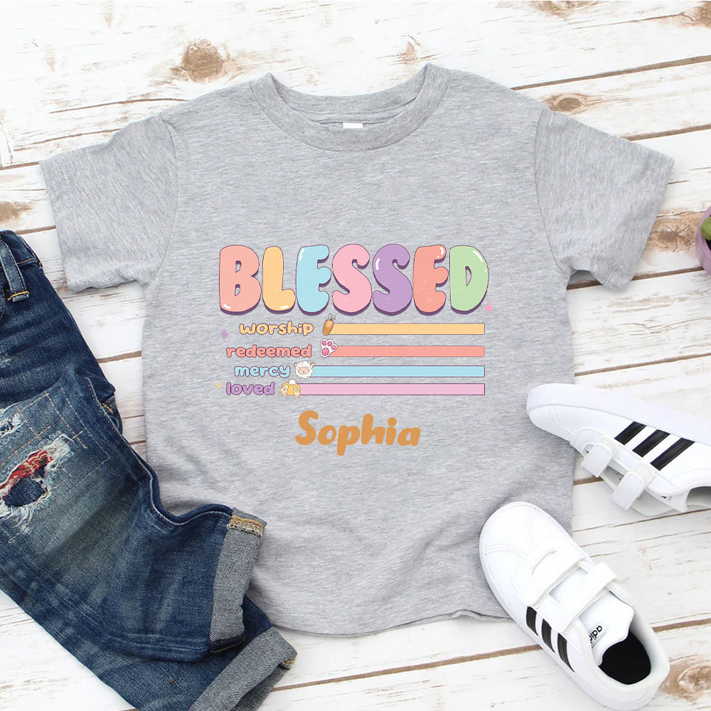 Blessed Easter Christian Kid T-Shirt