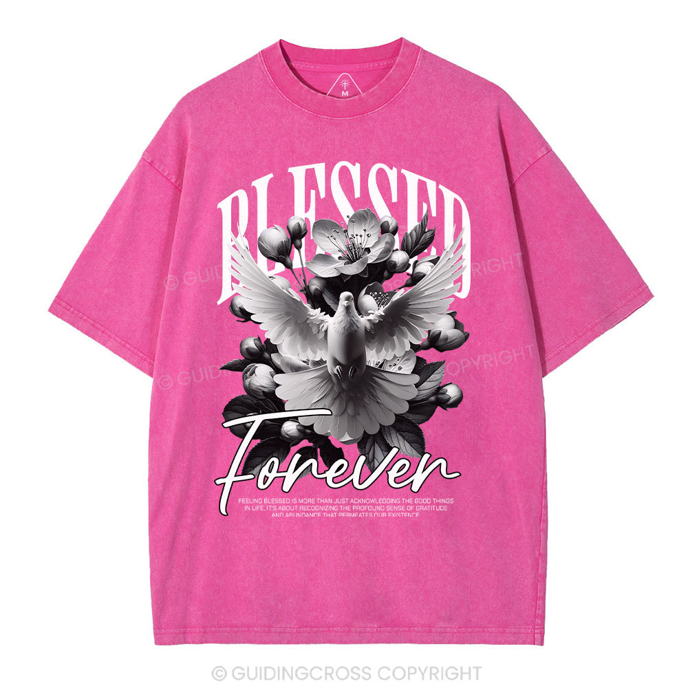 Blessed Forever Christian Washed T-Shirt