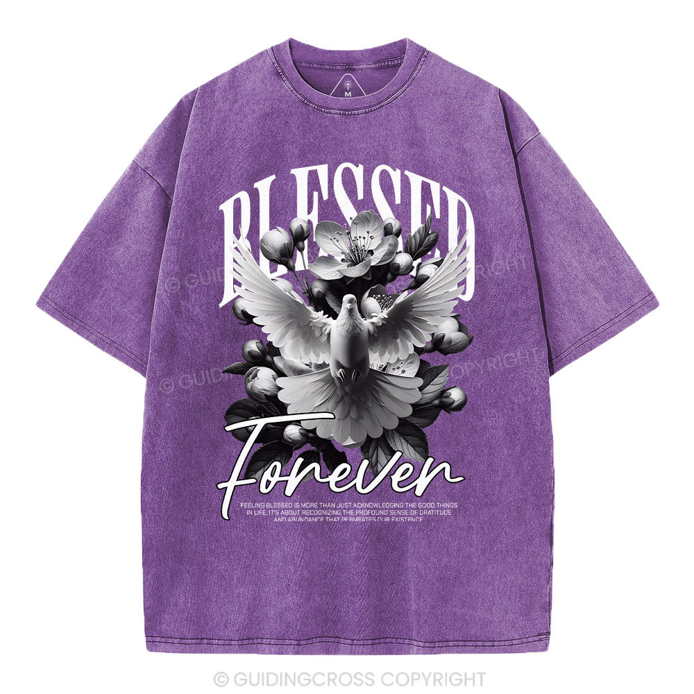 Blessed Forever Christian Washed T-Shirt