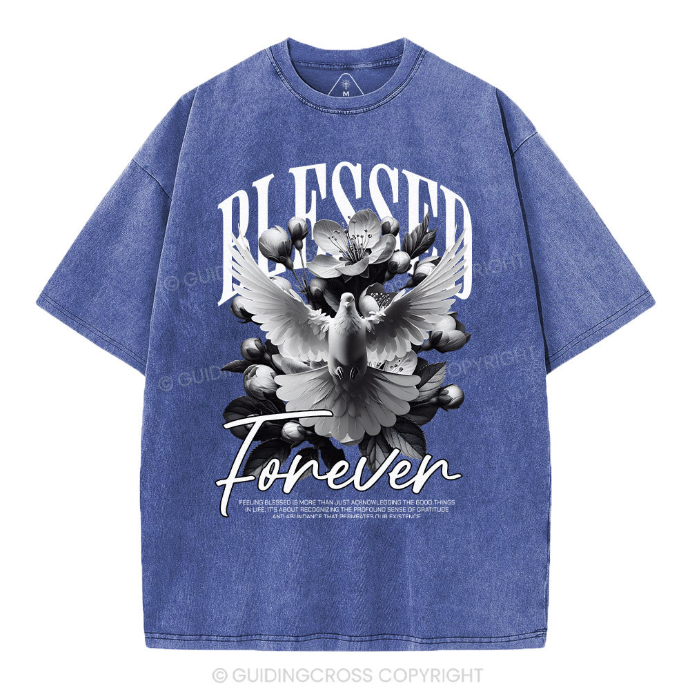 Blessed Forever Christian Washed T-Shirt