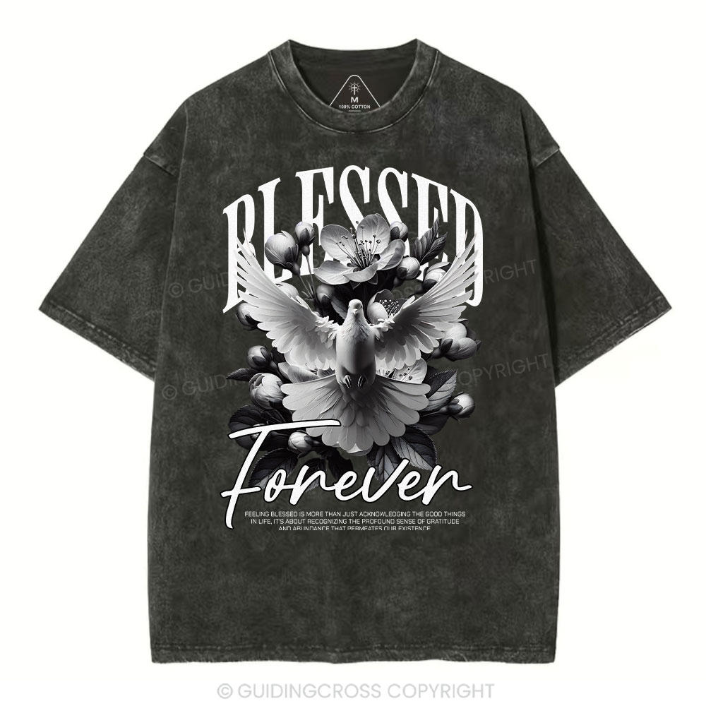 Blessed Forever Christian Washed T-Shirt