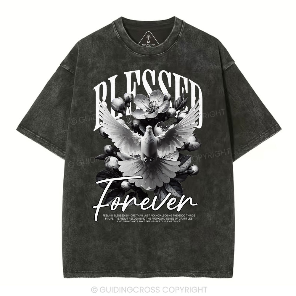 Blessed Forever Christian Washed T-Shirt