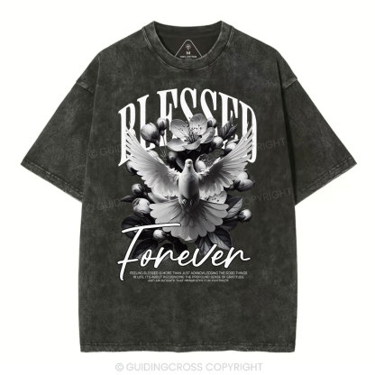 Blessed Forever Christian Washed T-Shirt