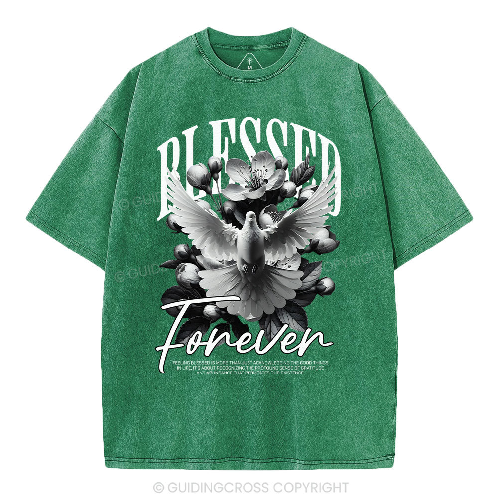 Blessed Forever Christian Washed T-Shirt