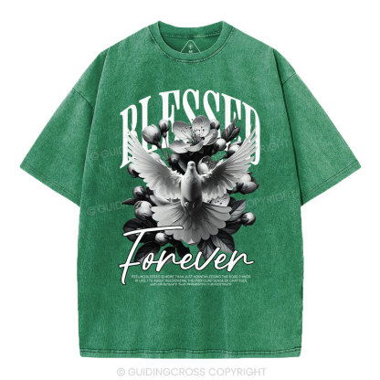 Blessed Forever Christian Washed T-Shirt