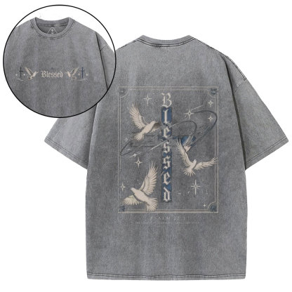 Blessed Christian Washed T-Shirt