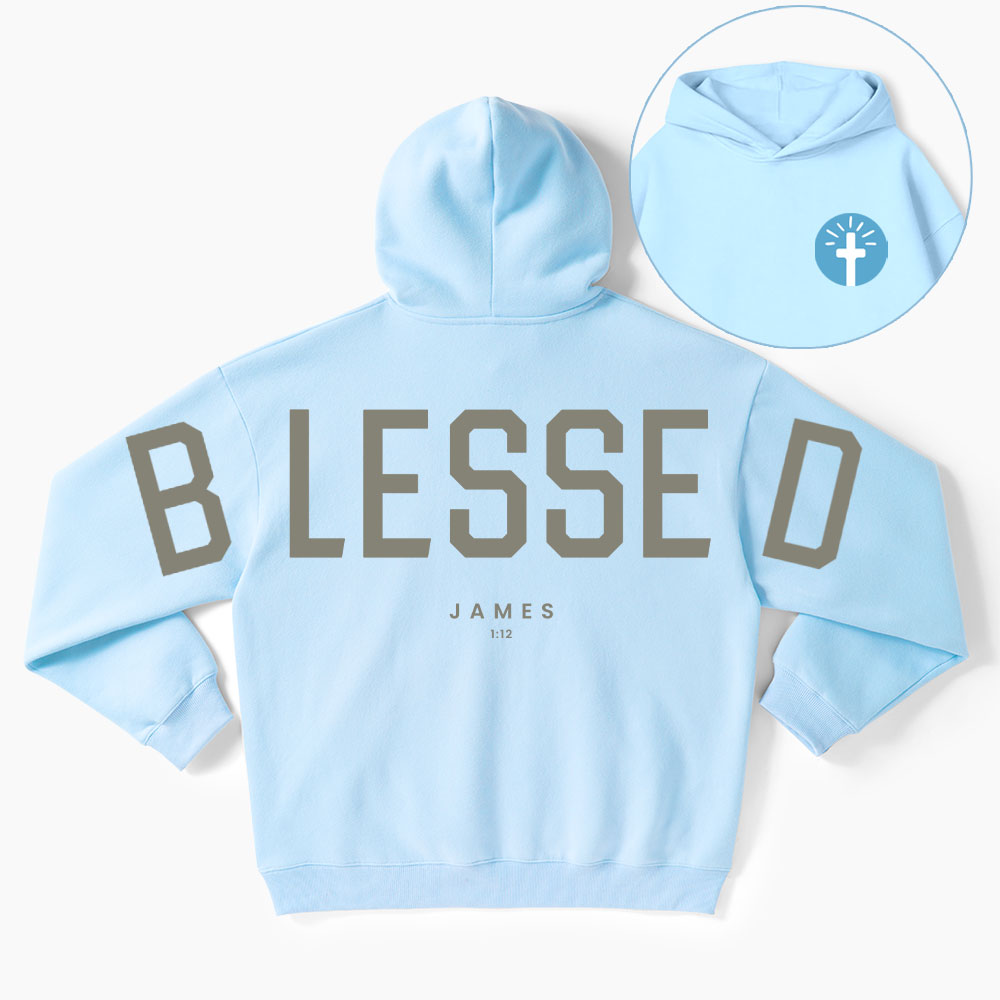 Blessed Guidingcross Premium Christian Fleece Hoodie