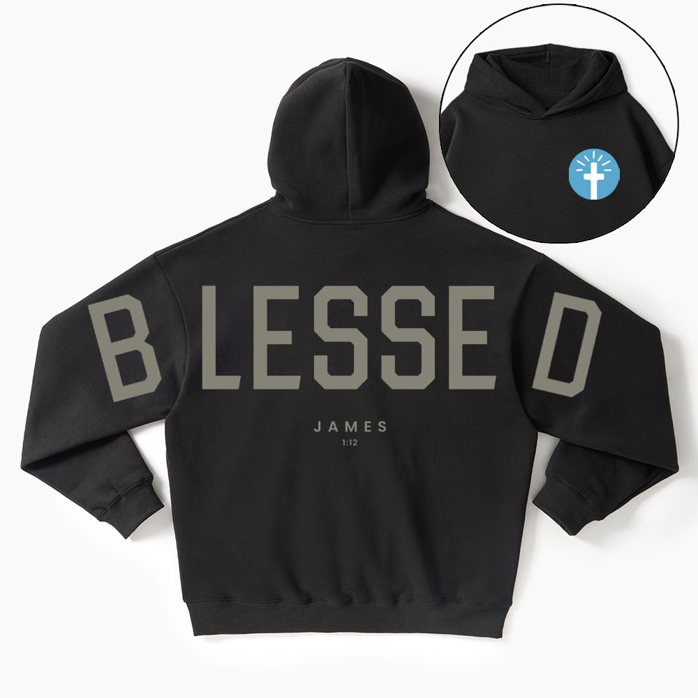 Blessed Guidingcross Premium Christian Fleece Hoodie
