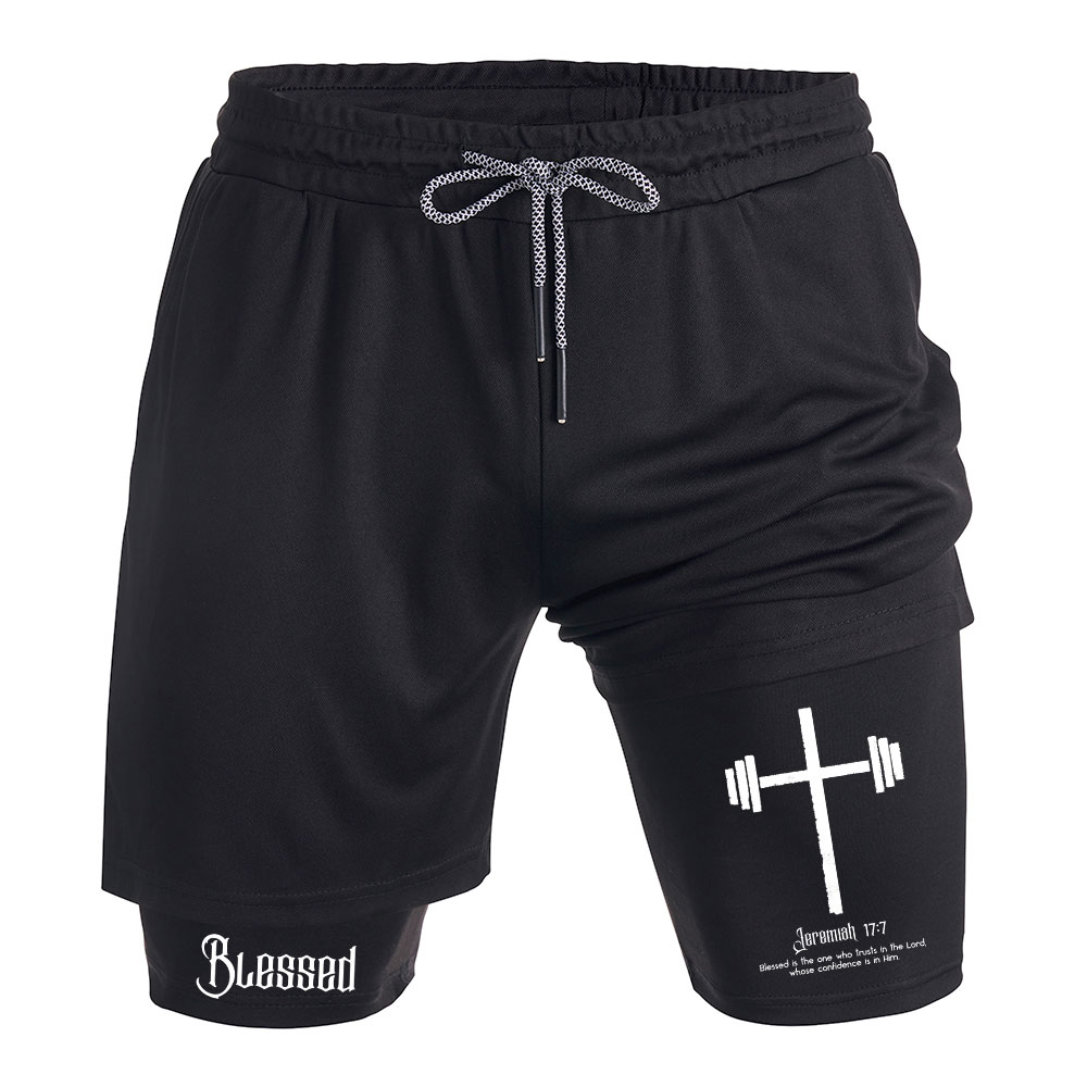 Blessed Is One Who Trusts In The Lord Christian Performance Shorts