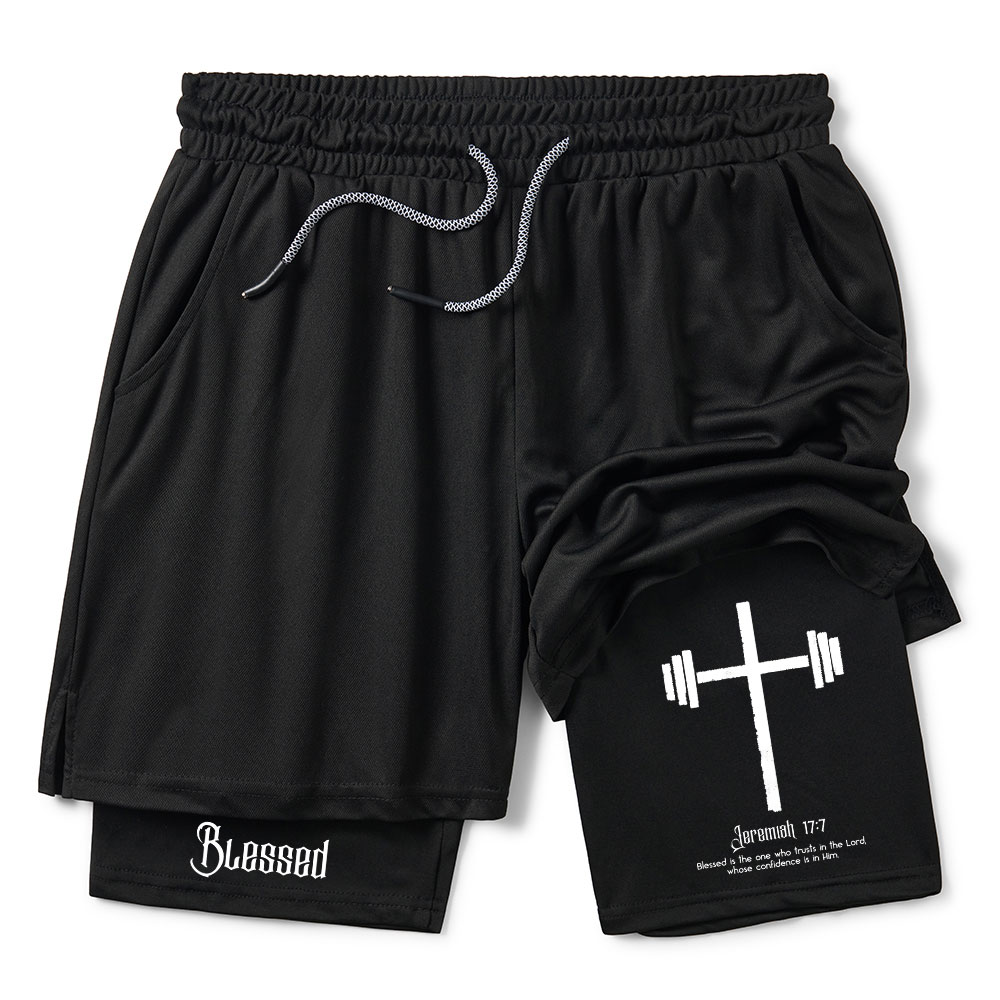 Blessed Is One Who Trusts In The Lord Christian Performance Shorts