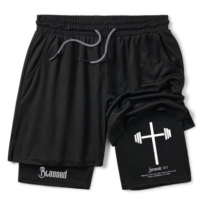 Blessed Is One Who Trusts In The Lord Christian Performance Shorts