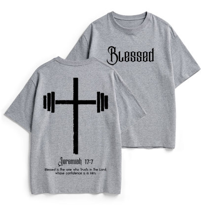 Blessed Is One Who Trusts In The Lord Christian Heavy Cotton T-Shirt