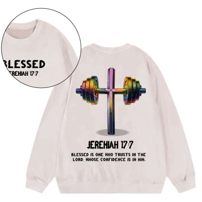 Blessed Is One Who Trusts In The Lord Washed Sweatshirt