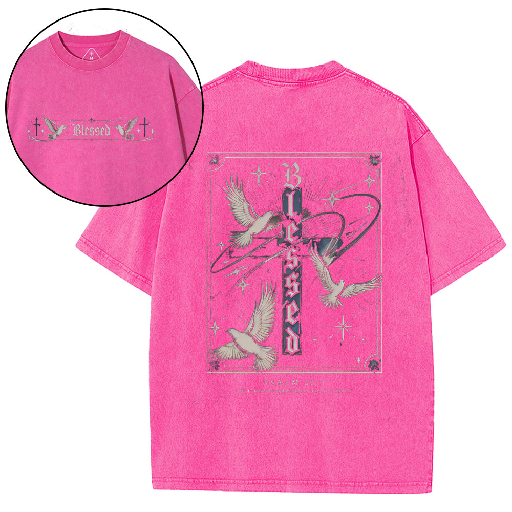 Blessed Christian Washed T-Shirt