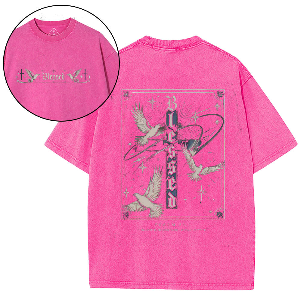 Blessed Christian Washed T-Shirt