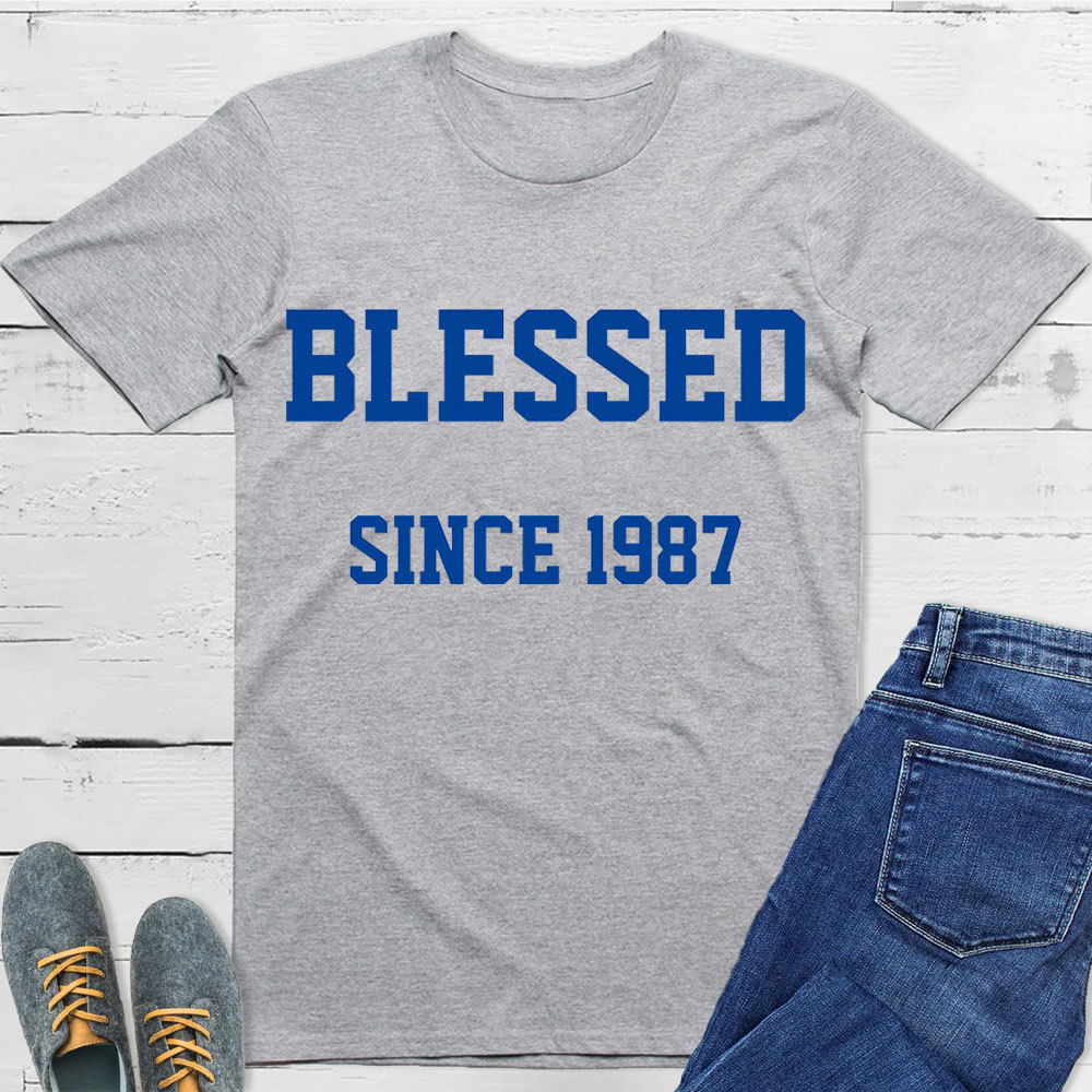 Blessed Since 1987 Christian T-Shirt
