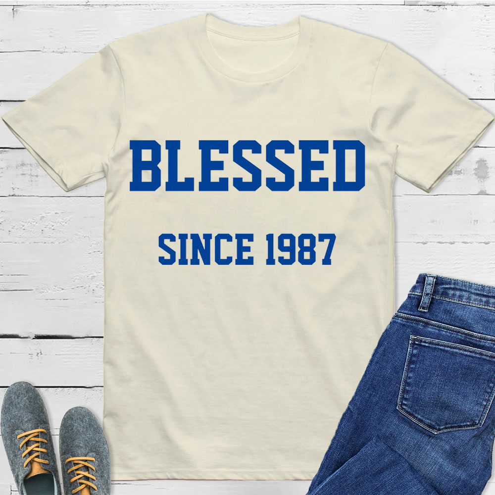 Blessed Since 1987 Christian T-Shirt