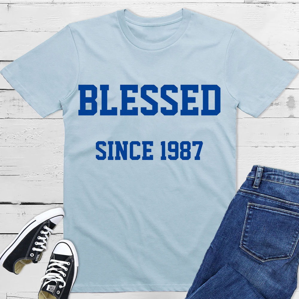 Blessed Since 1987 Christian T-Shirt