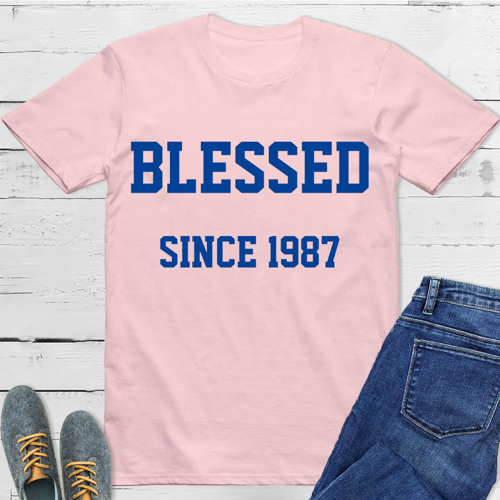 Blessed Since 1987 Christian T-Shirt