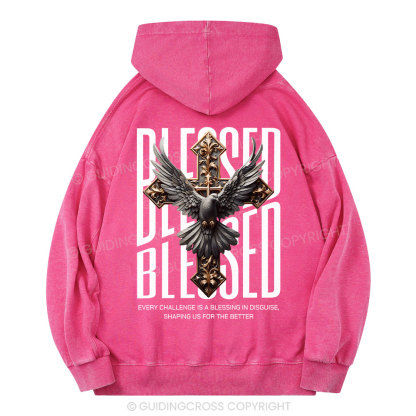 Blessed Streetwear Christian Washed Hoodie