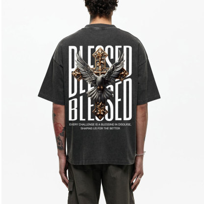 Blessed Streetwear Christian Washed T-Shirt