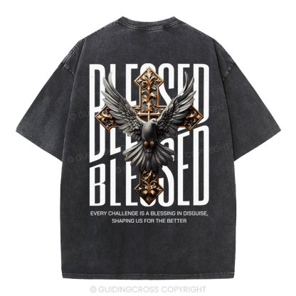 Blessed Streetwear Christian Washed T-Shirt