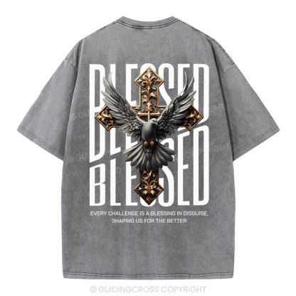 Blessed Streetwear Christian Washed T-Shirt