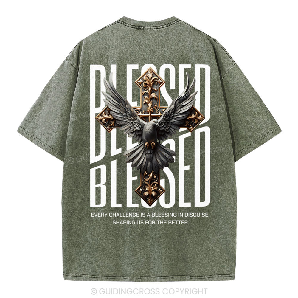Blessed Streetwear Christian Washed T-Shirt