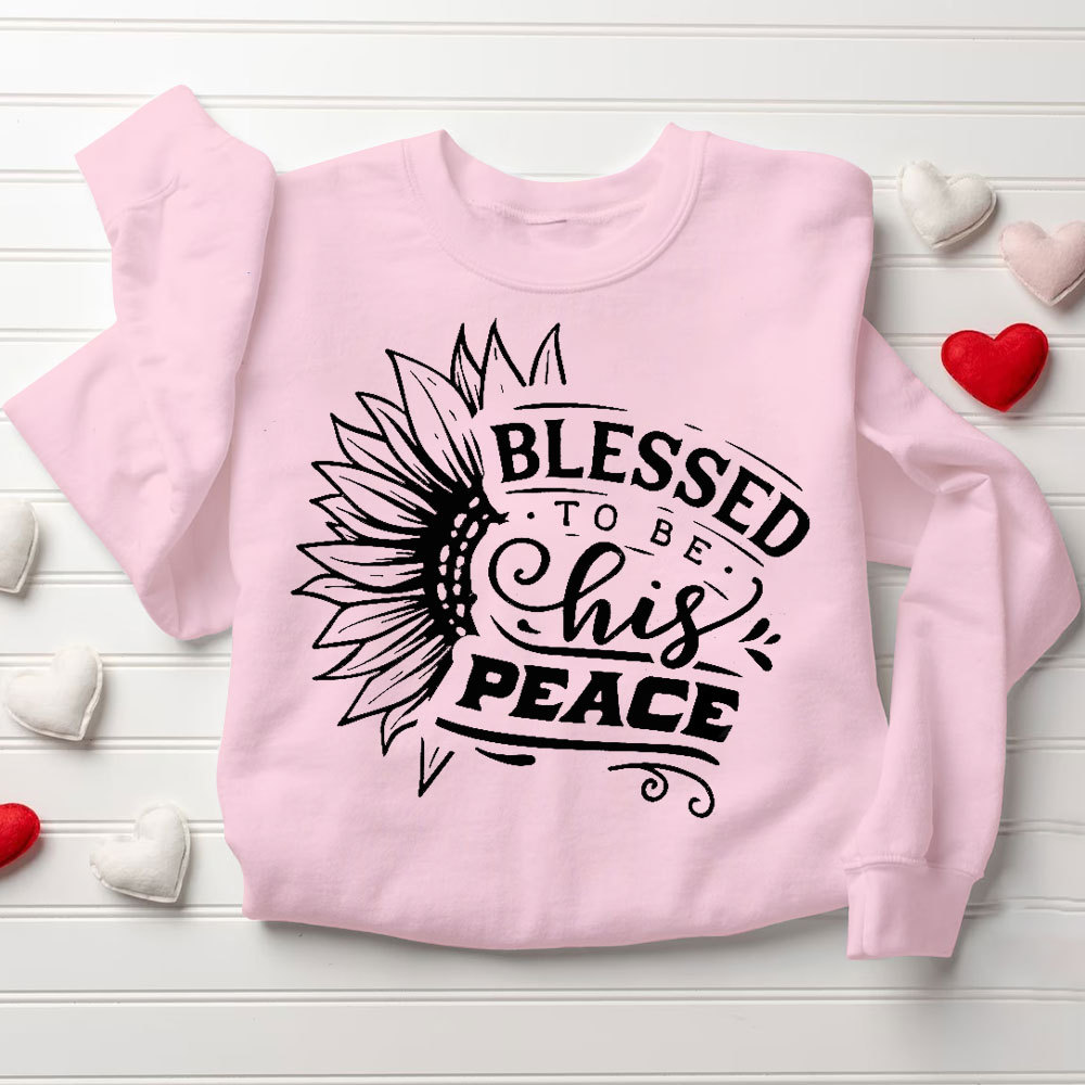 Blessed To Be Her Strength Blessed To Be His Peace Christian Couple Sweatshirt (1)