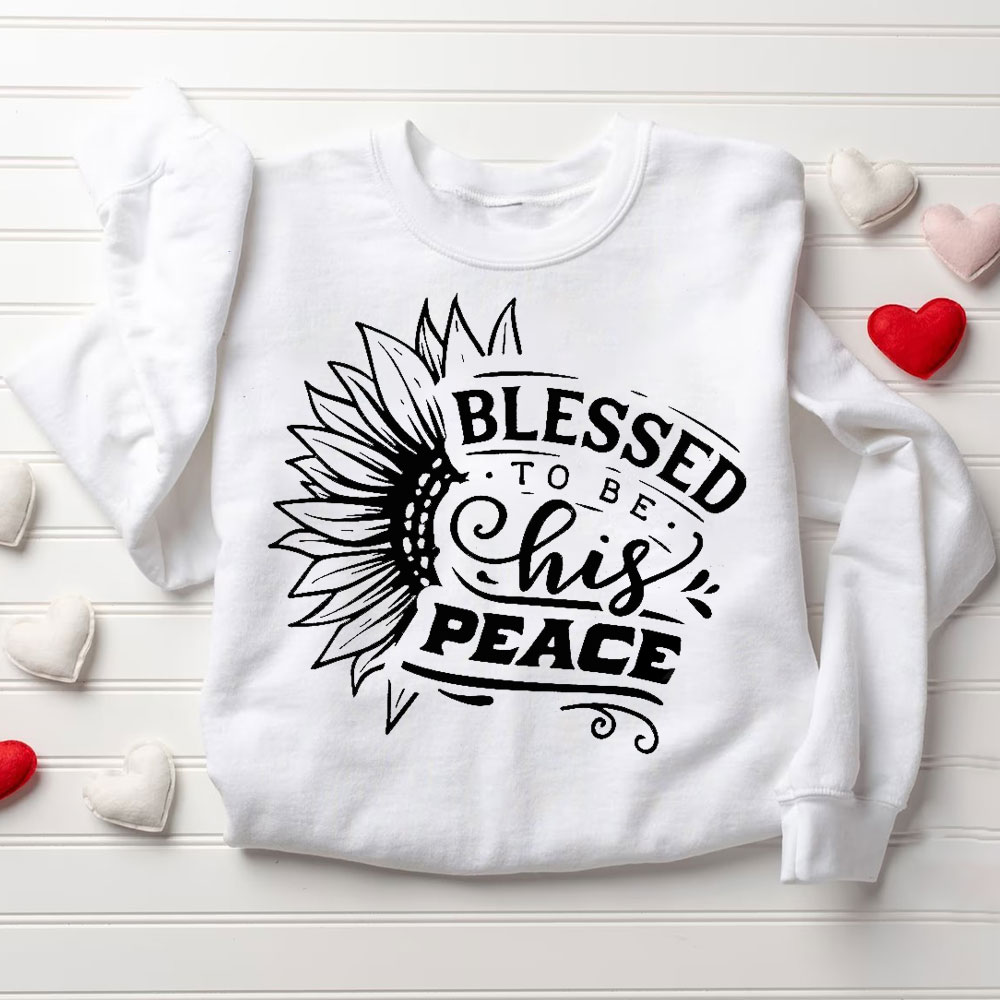 Blessed To Be Her Strength Blessed To Be His Peace Christian Couple Sweatshirt (1)