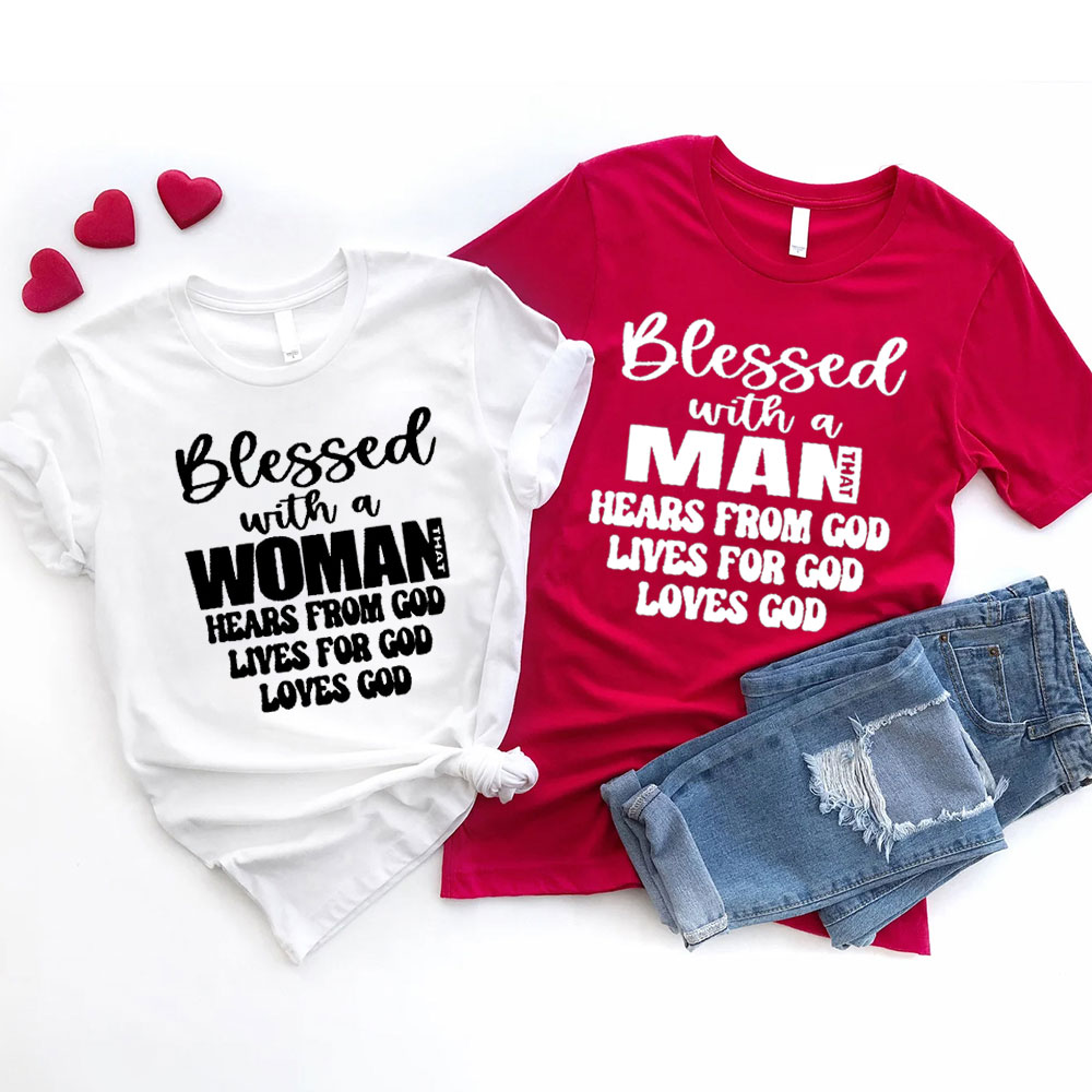 Blessed With A Women Christian Couple T-Shirt