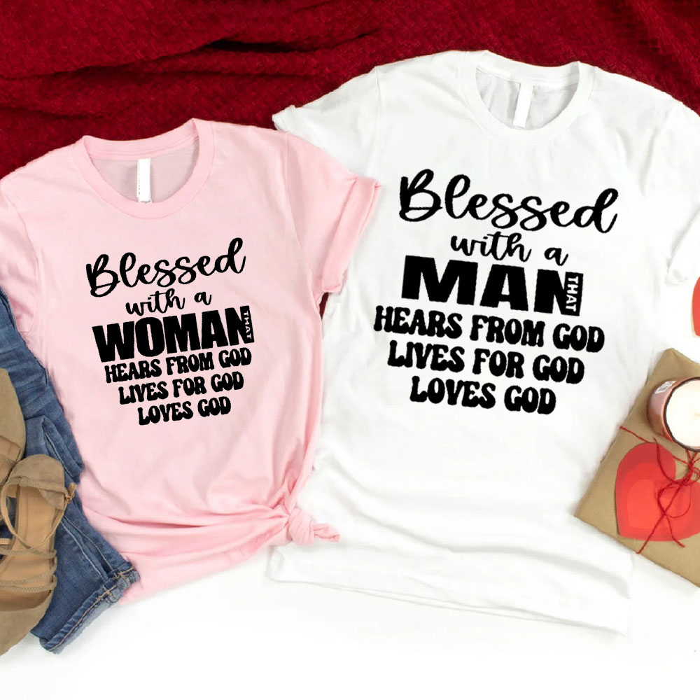 Blessed With A Women Christian Couple T-Shirt