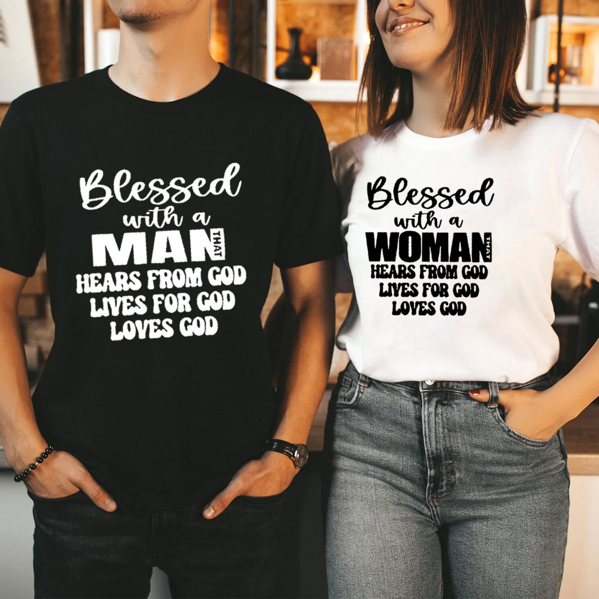 Blessed With A Women Christian Couple T-Shirt